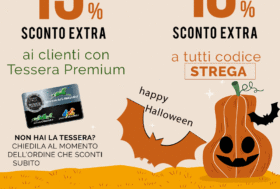 🎃 Halloween! -10% o -15% EXTRA… non sono uno Scherzo!